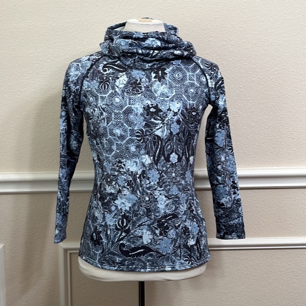 Polarmax 3.0 SUPER MIDWEIGHT HOODIE BASELAYER  - Blk floral
